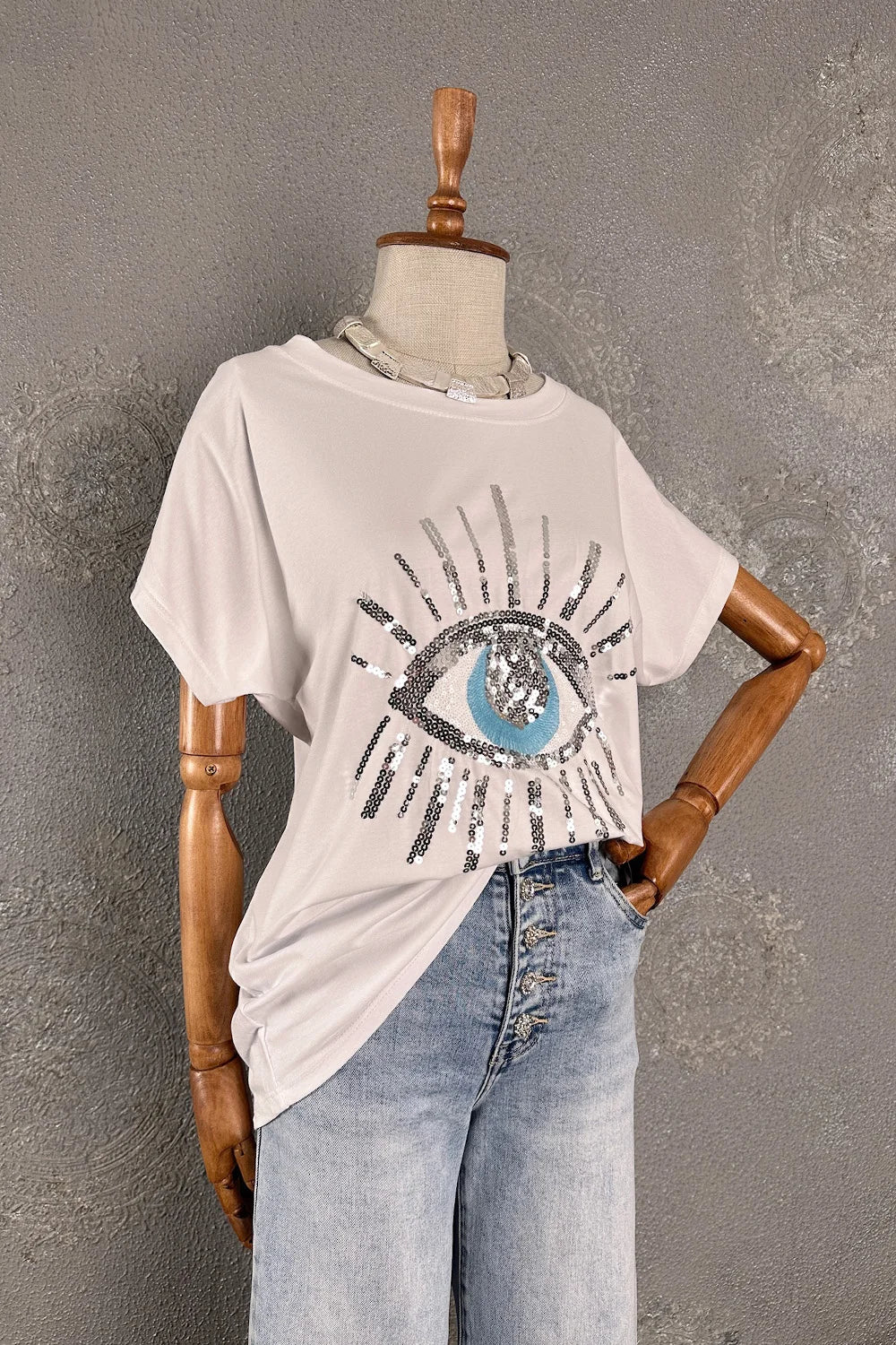 Göz Desenli T-shirt
