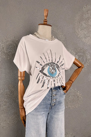 Göz Desenli T-shirt