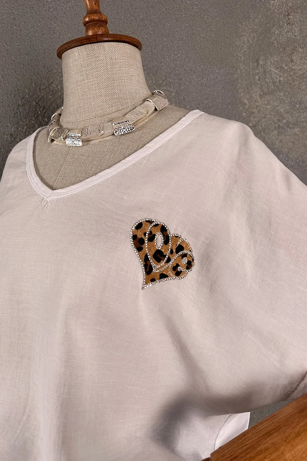 Oversize Keten T-shirt