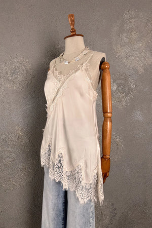 Dantelli Saten Bluz