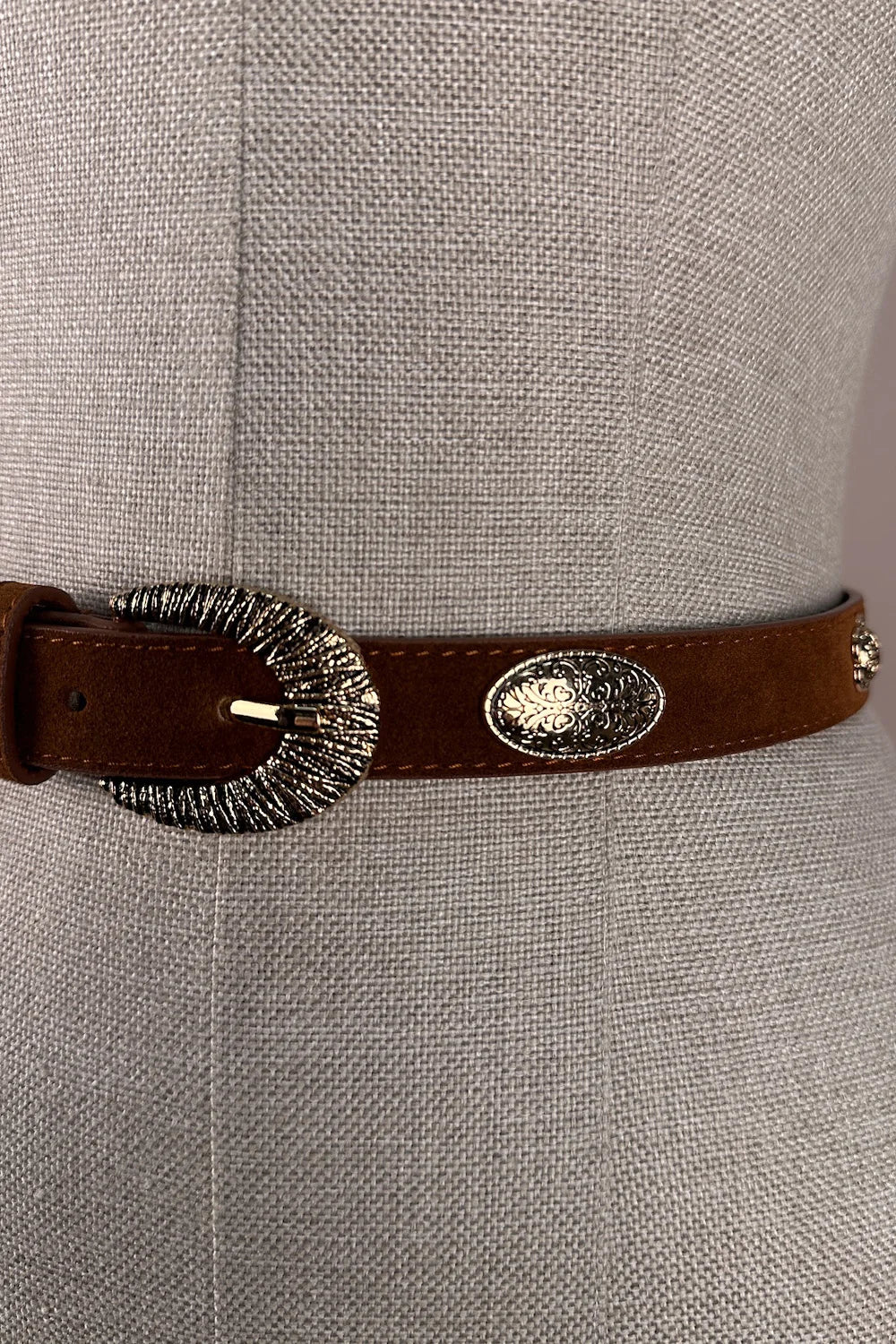 Metal Detaylı Vintage Kemer