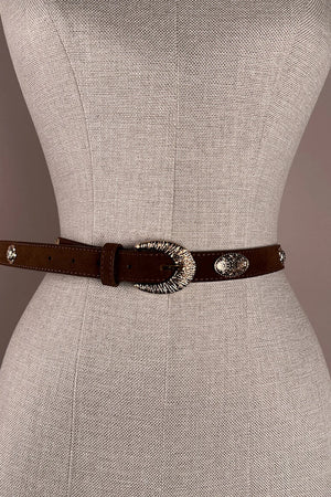 Metal Detaylı Vintage Kemer
