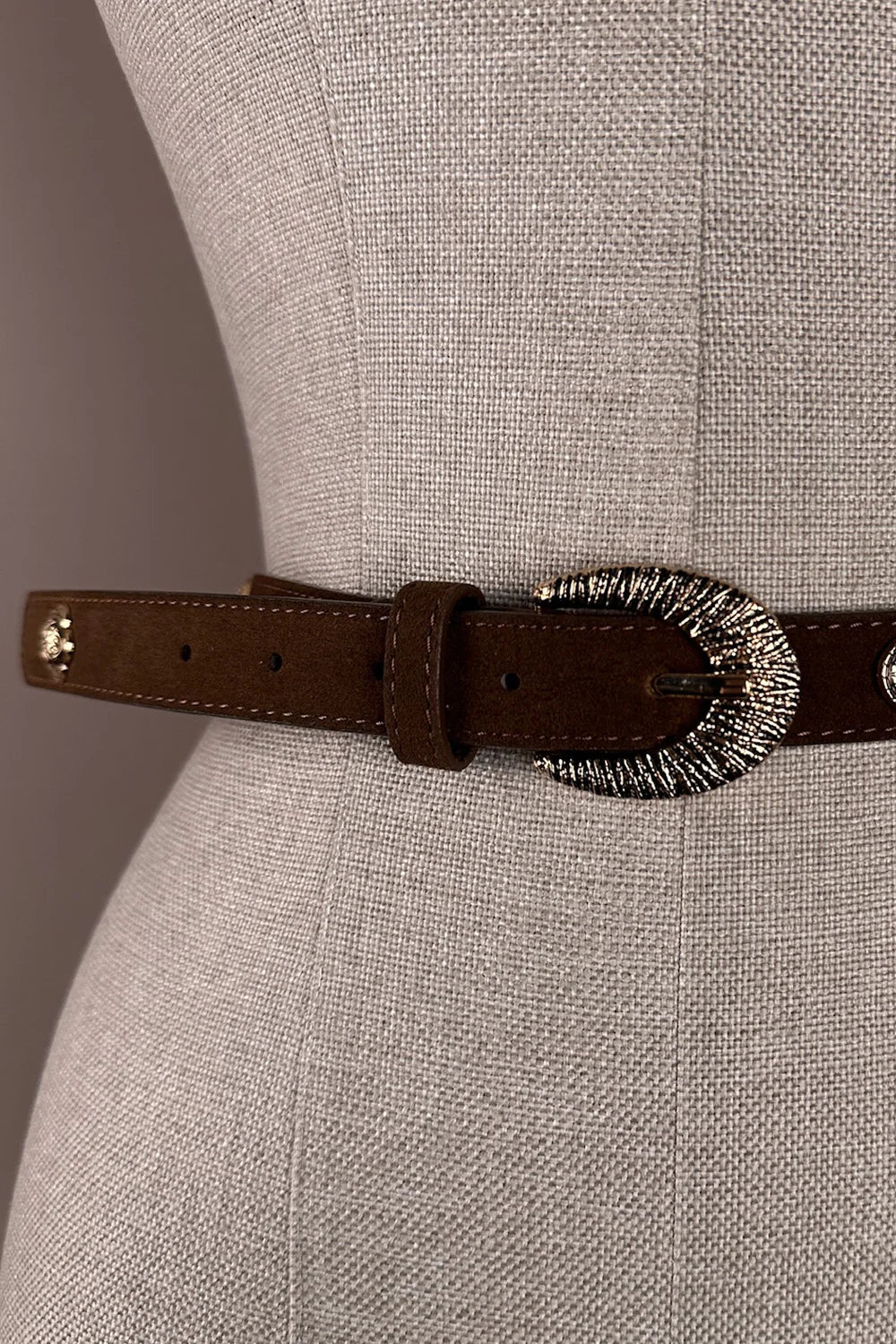 Metal Detaylı Vintage Kemer