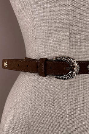 Metal Detaylı Vintage Kemer