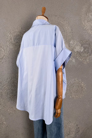 Taşlı Oversize Gömlek