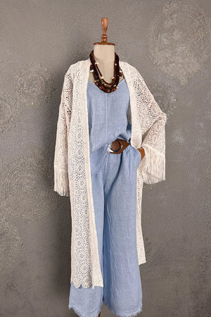 Uzun Dantel Kimono