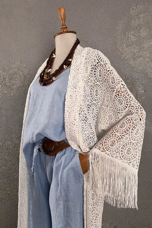 Uzun Dantel Kimono