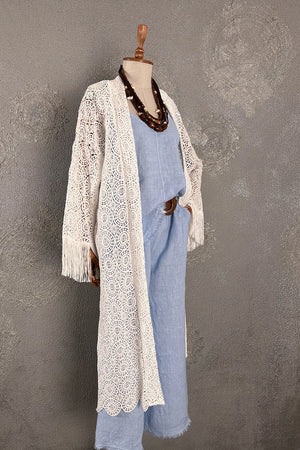 Uzun Dantel Kimono