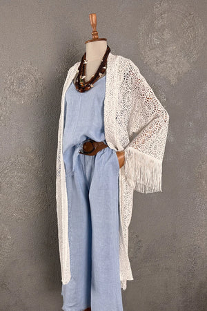 Uzun Dantel Kimono