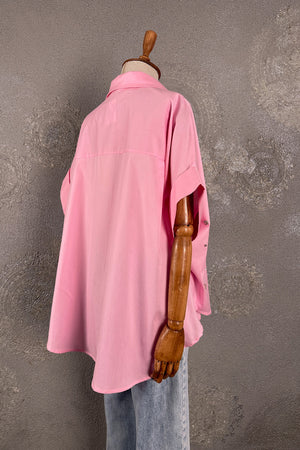 Taşlı Oversize Gömlek