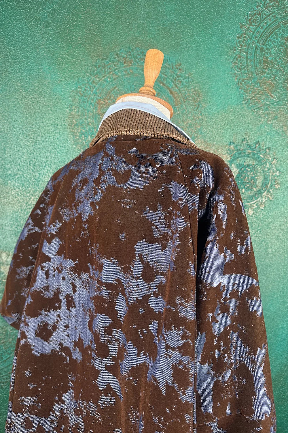 Kadife Gölgeli Denim Ceket