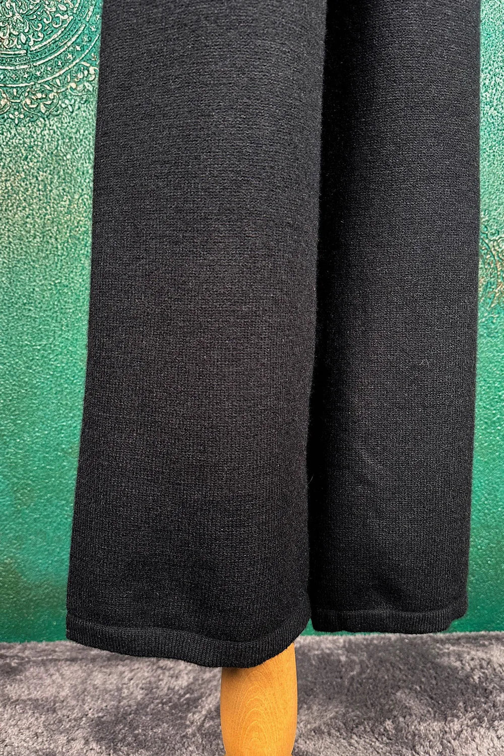 Denim Detaylı Triko Takım