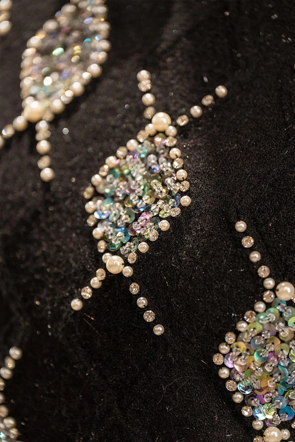 Taş İşlemeli Süveter Takım