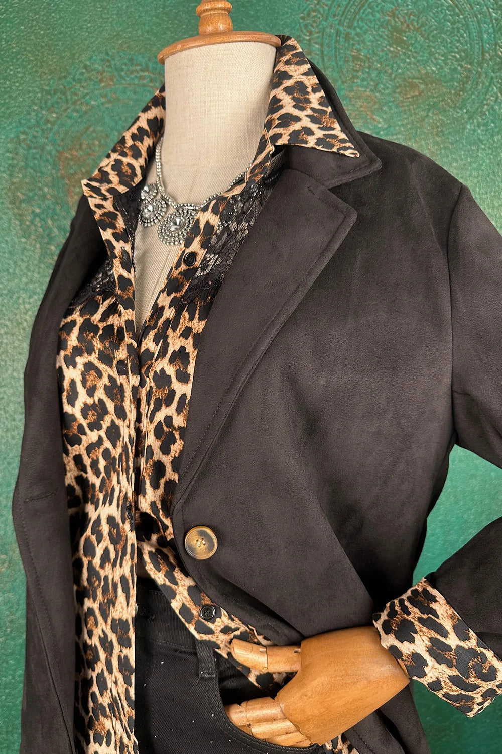 Nubuk Dokulu Blazer Ceket