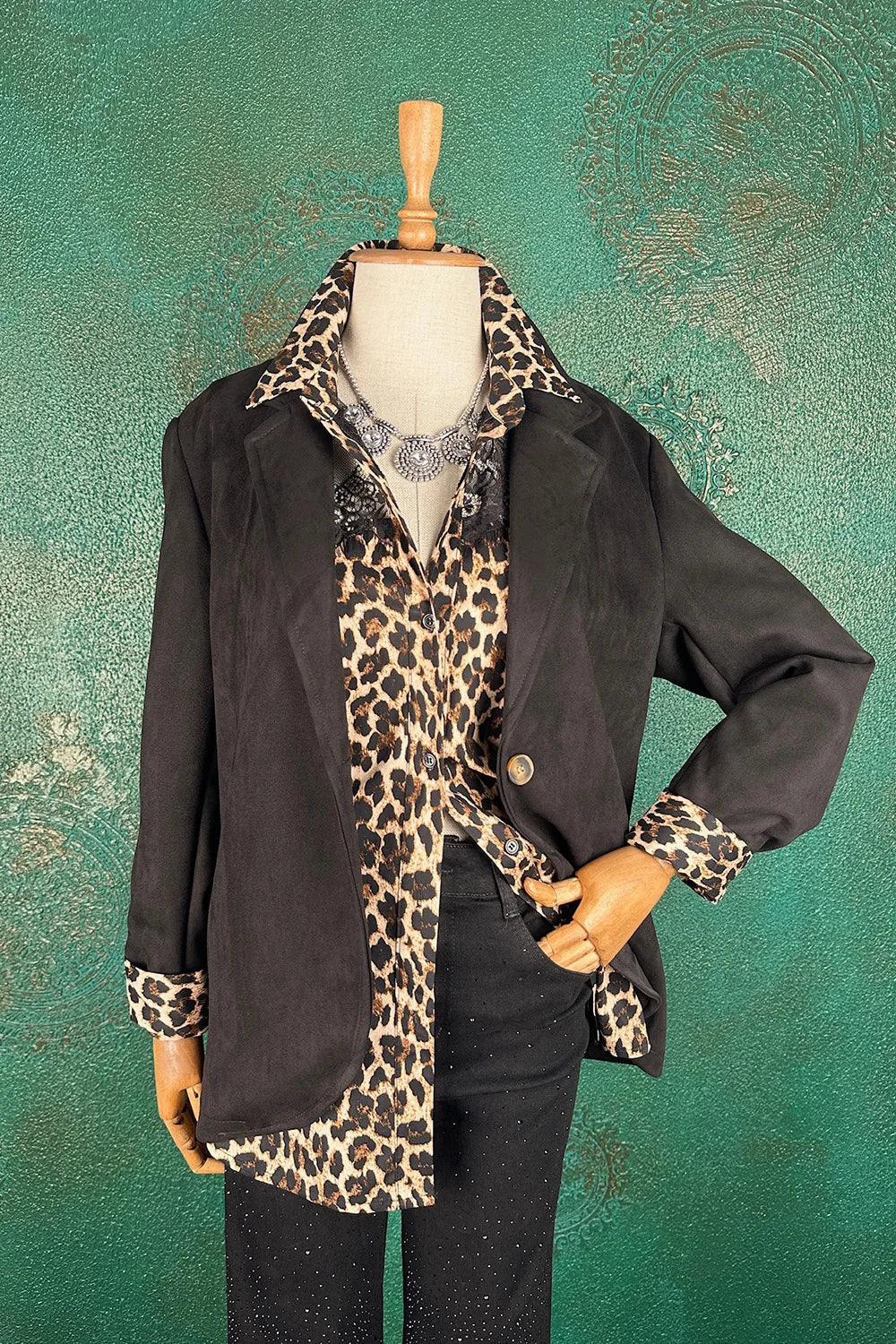 Nubuk Dokulu Blazer Ceket