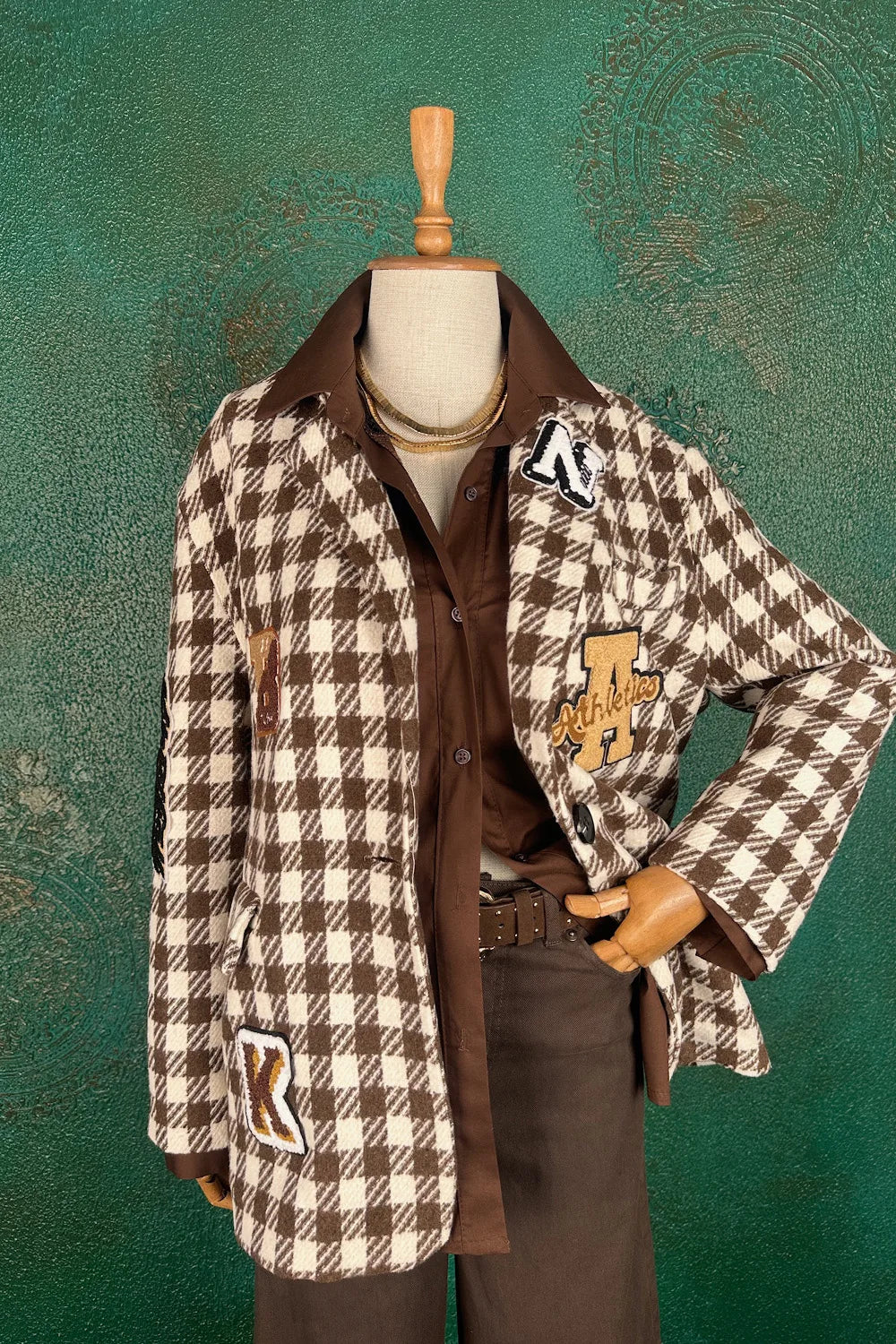 Aplikeli Oversize Blazer Ceket