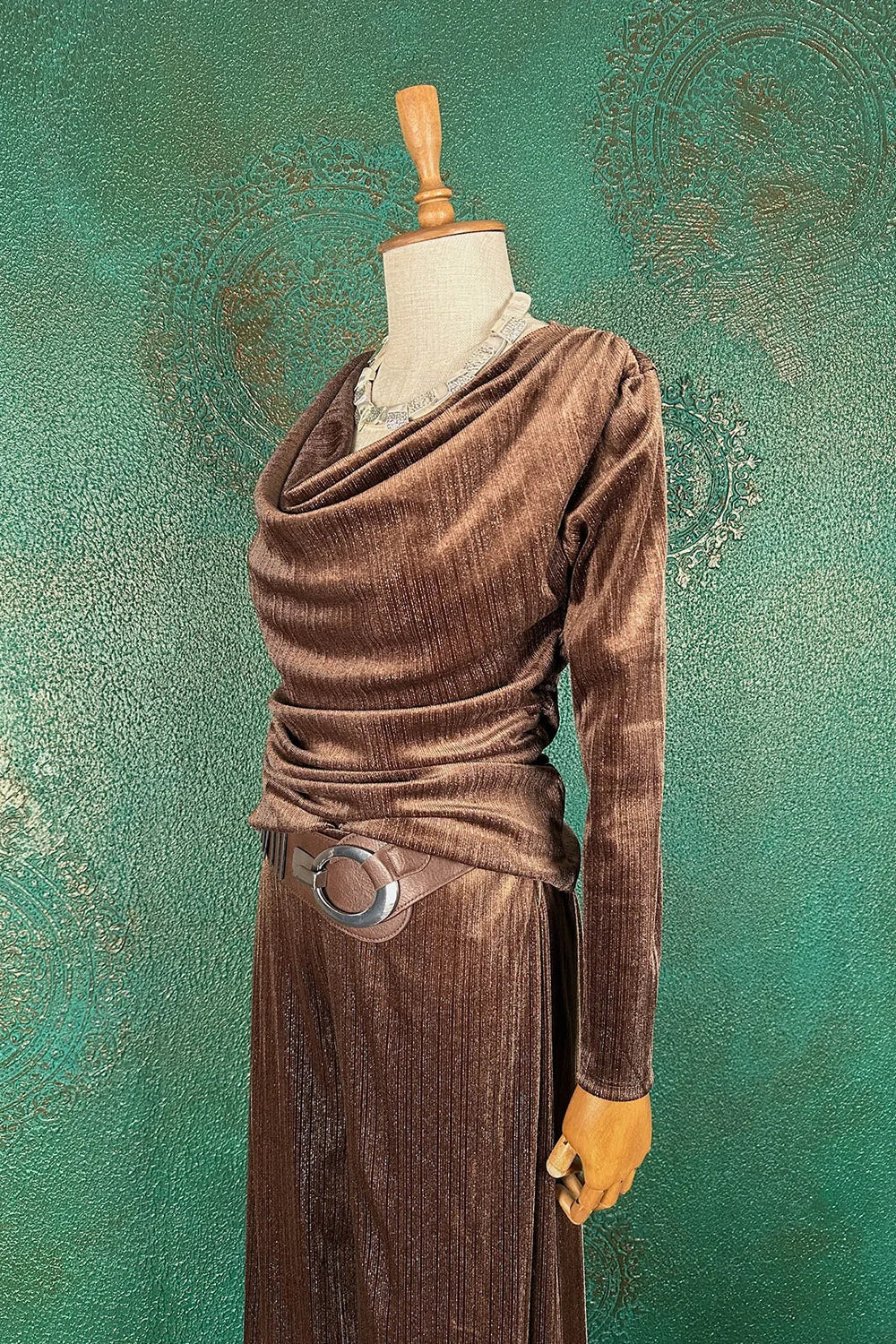 Simli Kadife Pantolon Takım