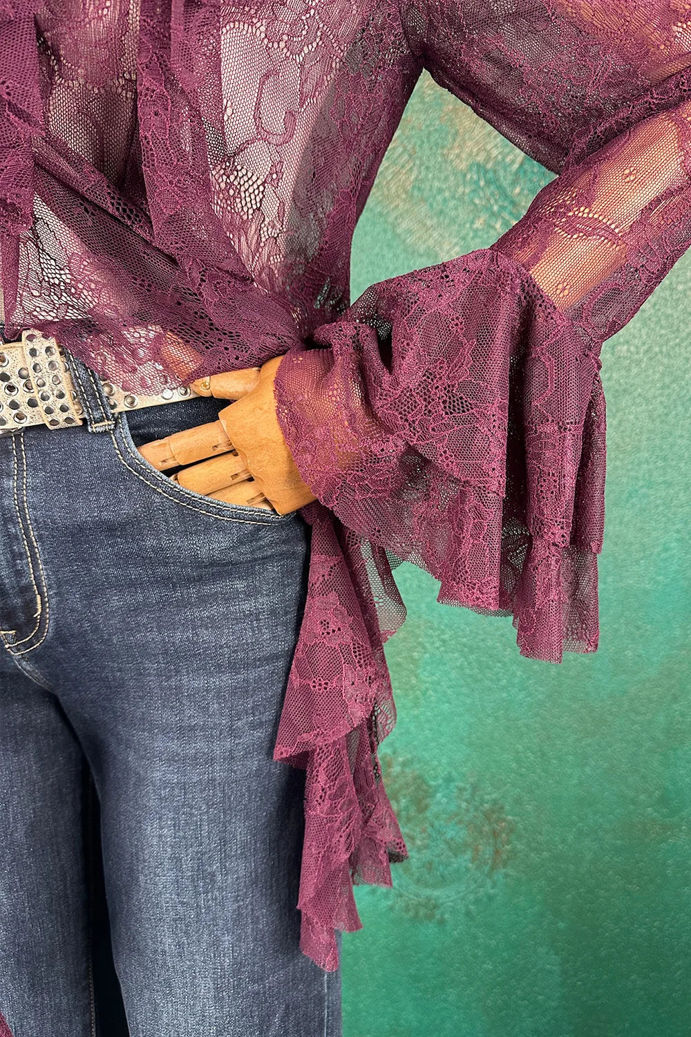 Dantel Detaylı Gömlek