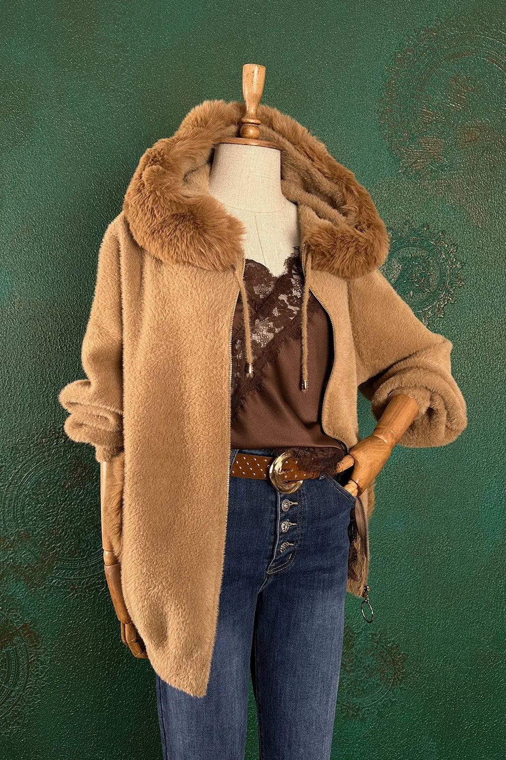 Kürk Detaylı Yumuşak Hırka