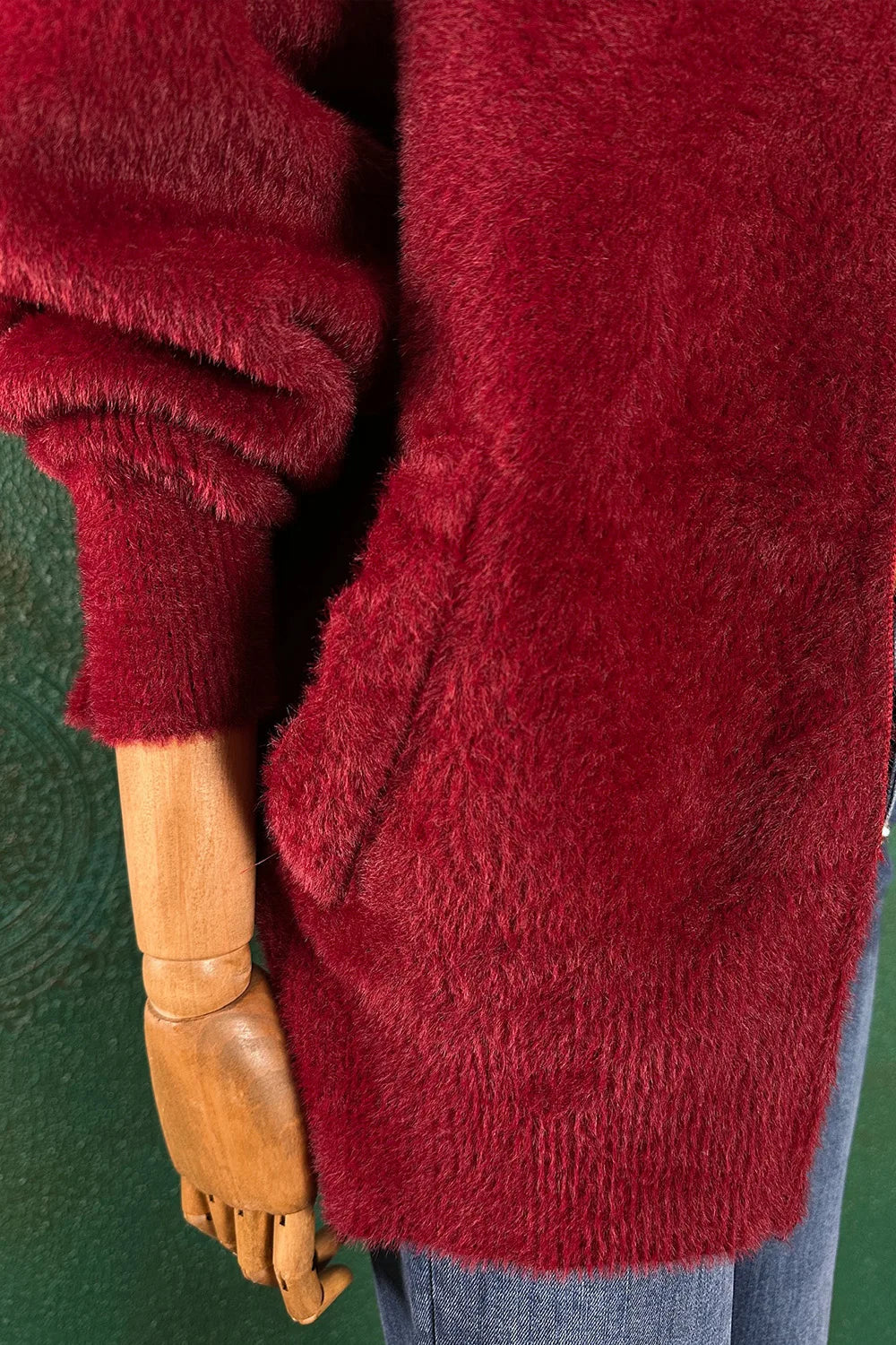 Kürk Detaylı Yumuşak Hırka