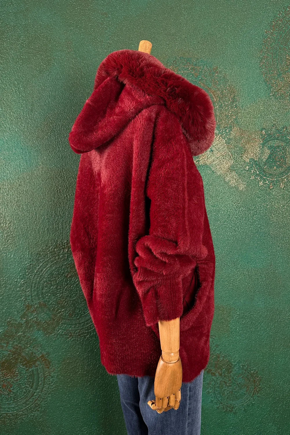 Kürk Detaylı Yumuşak Hırka