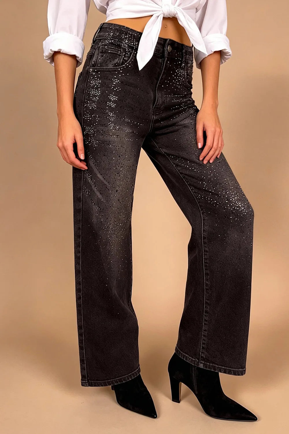 Taş İşlemeli Jean