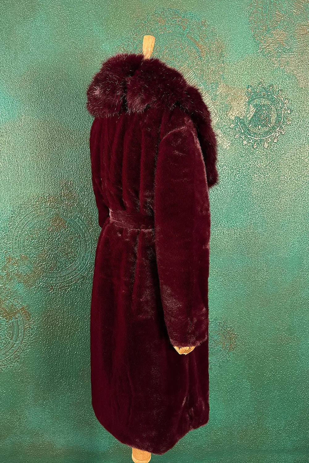 Bordo  Uzun Kürk Kaban