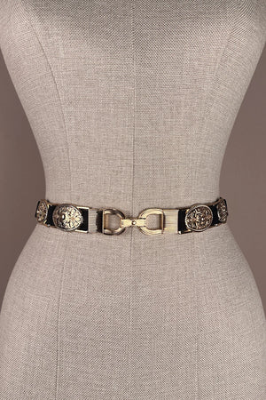 Vintage Oval Tokalı Elastik Kemer