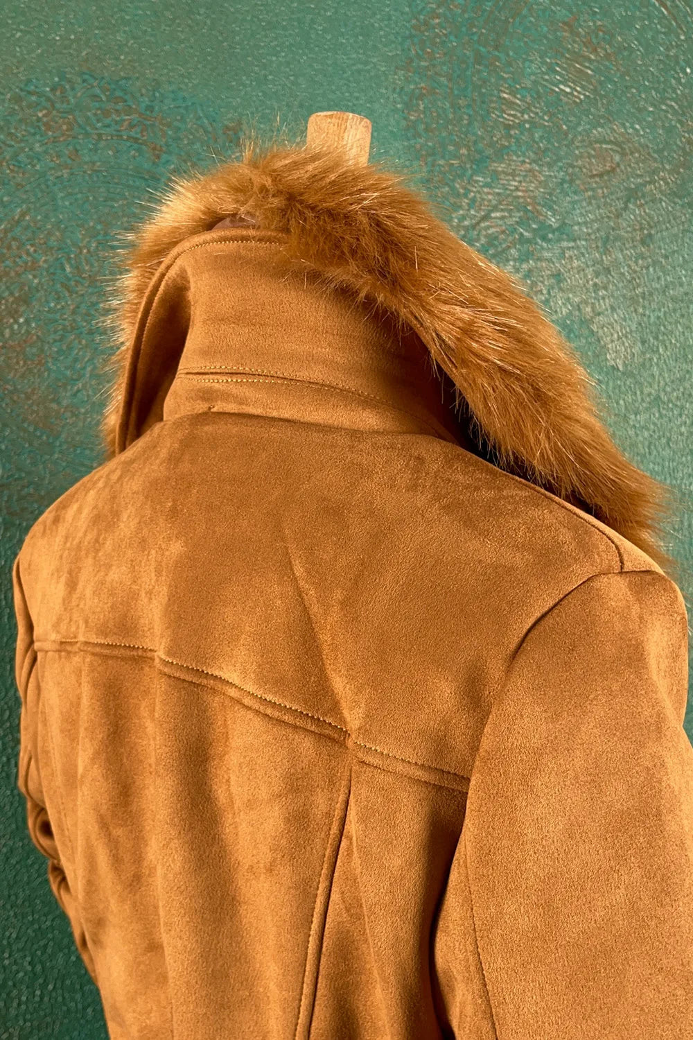 Kürk Detaylı Nubuk Ceket