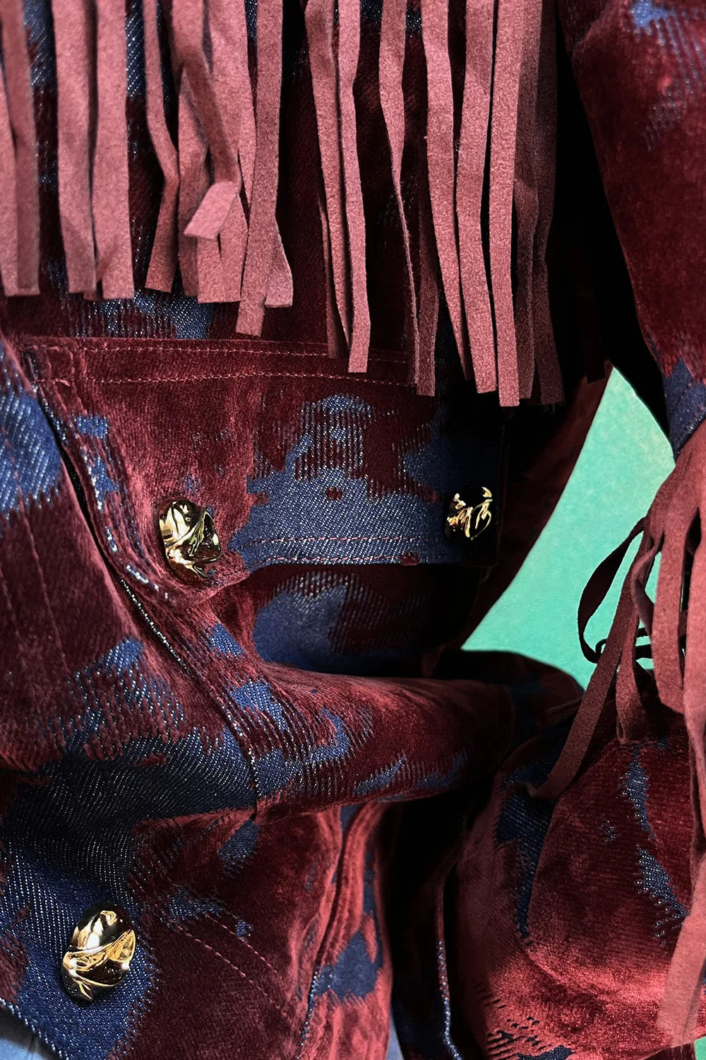 Kadife Gölgeli Püsküllü Ceket