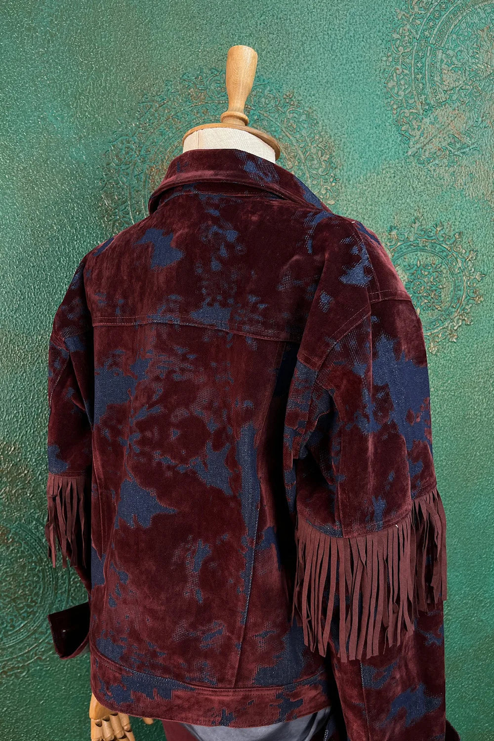 Kadife Gölgeli Püsküllü Ceket