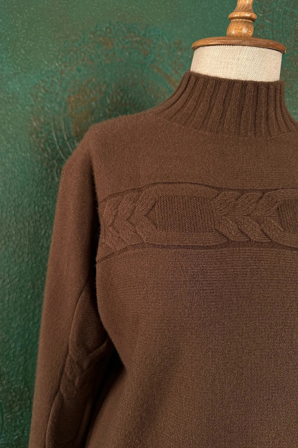 Örgü Detaylı Triko Kazak