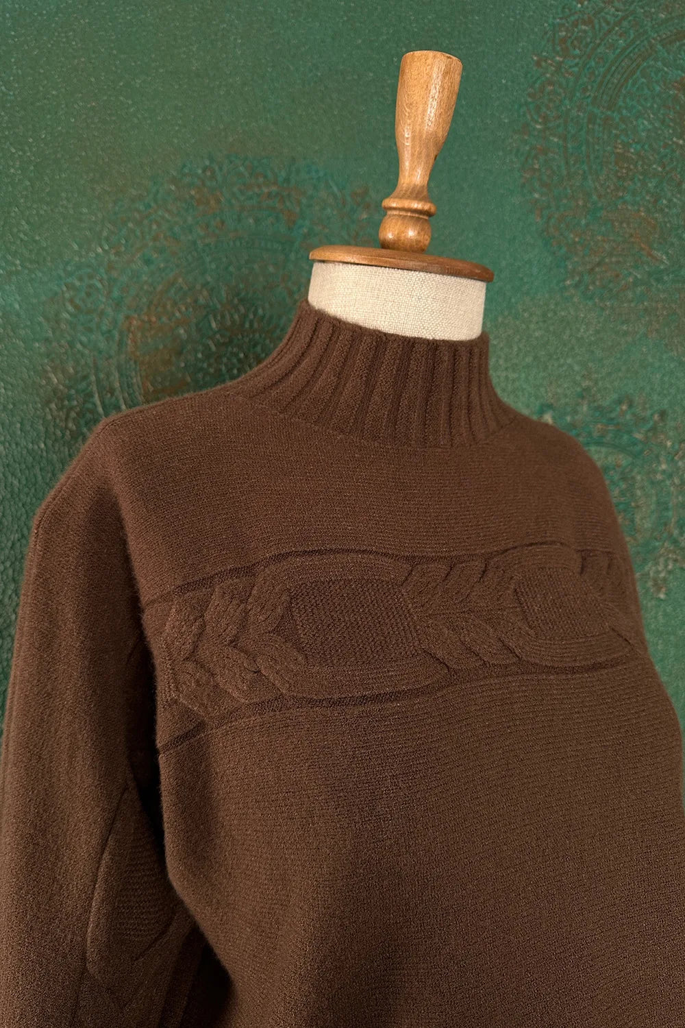 Örgü Detaylı Triko Kazak