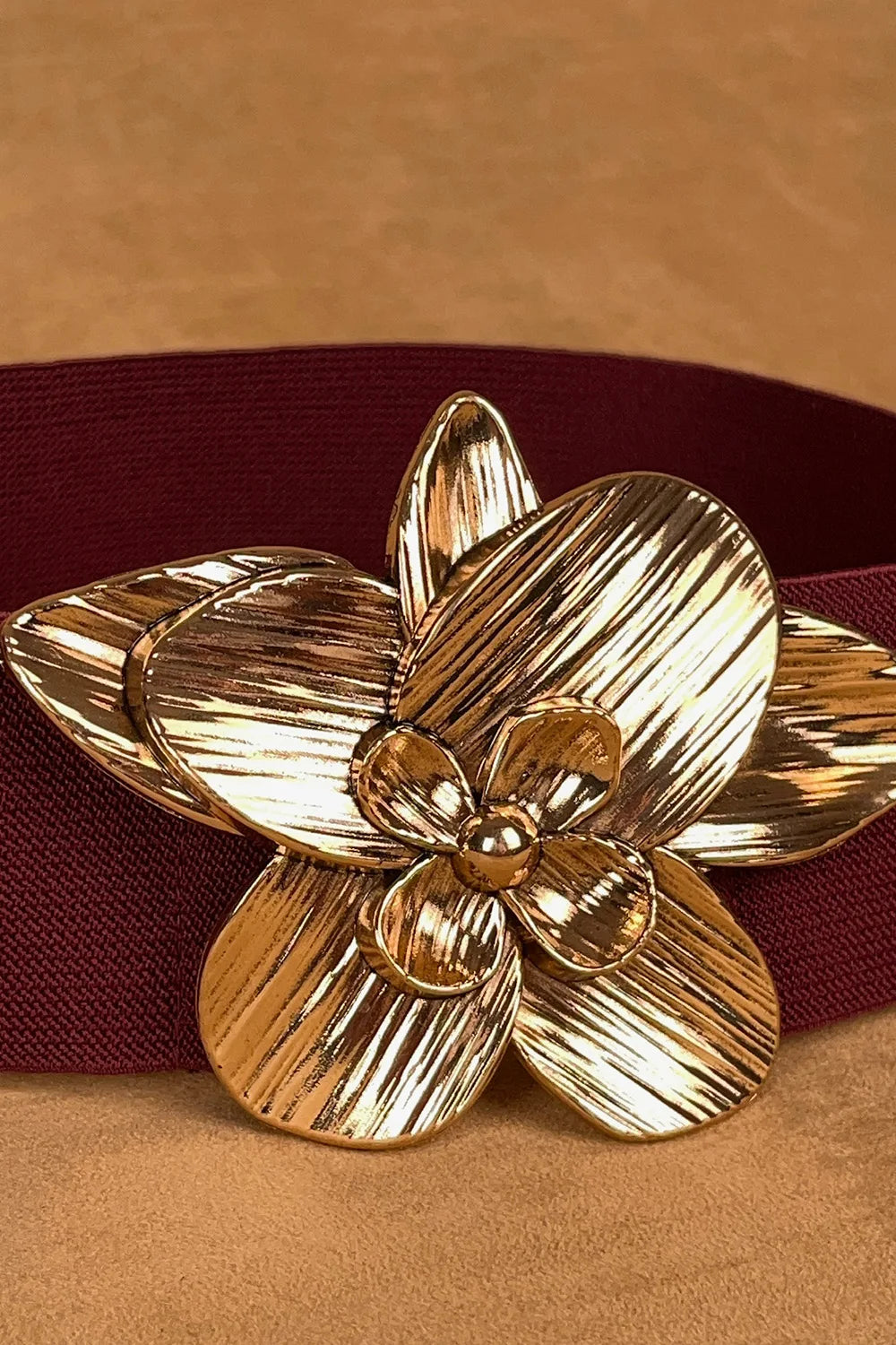 Çiçek Tokalı Elastik Kemer