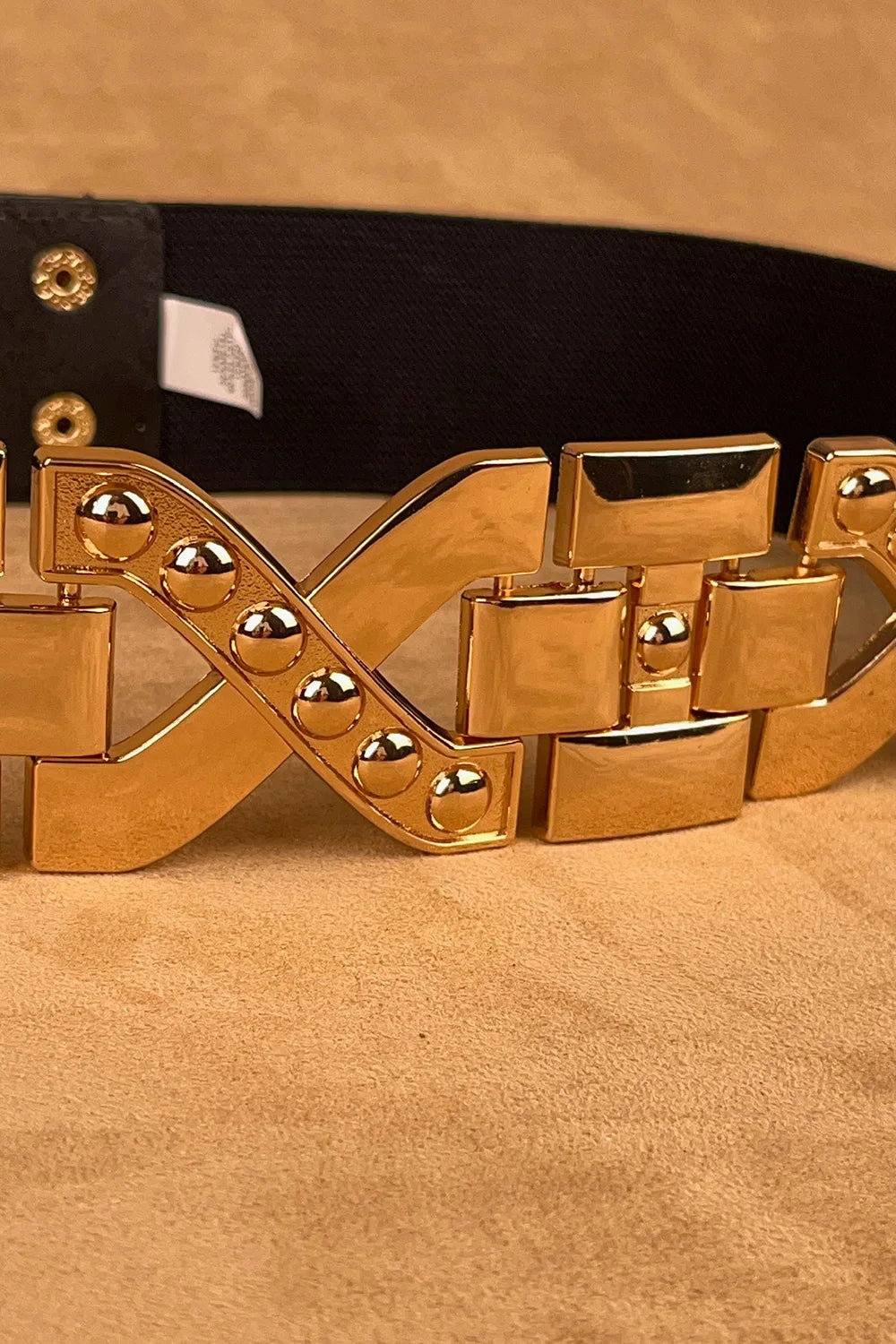 Çapraz Tokalı Elastik Kemer