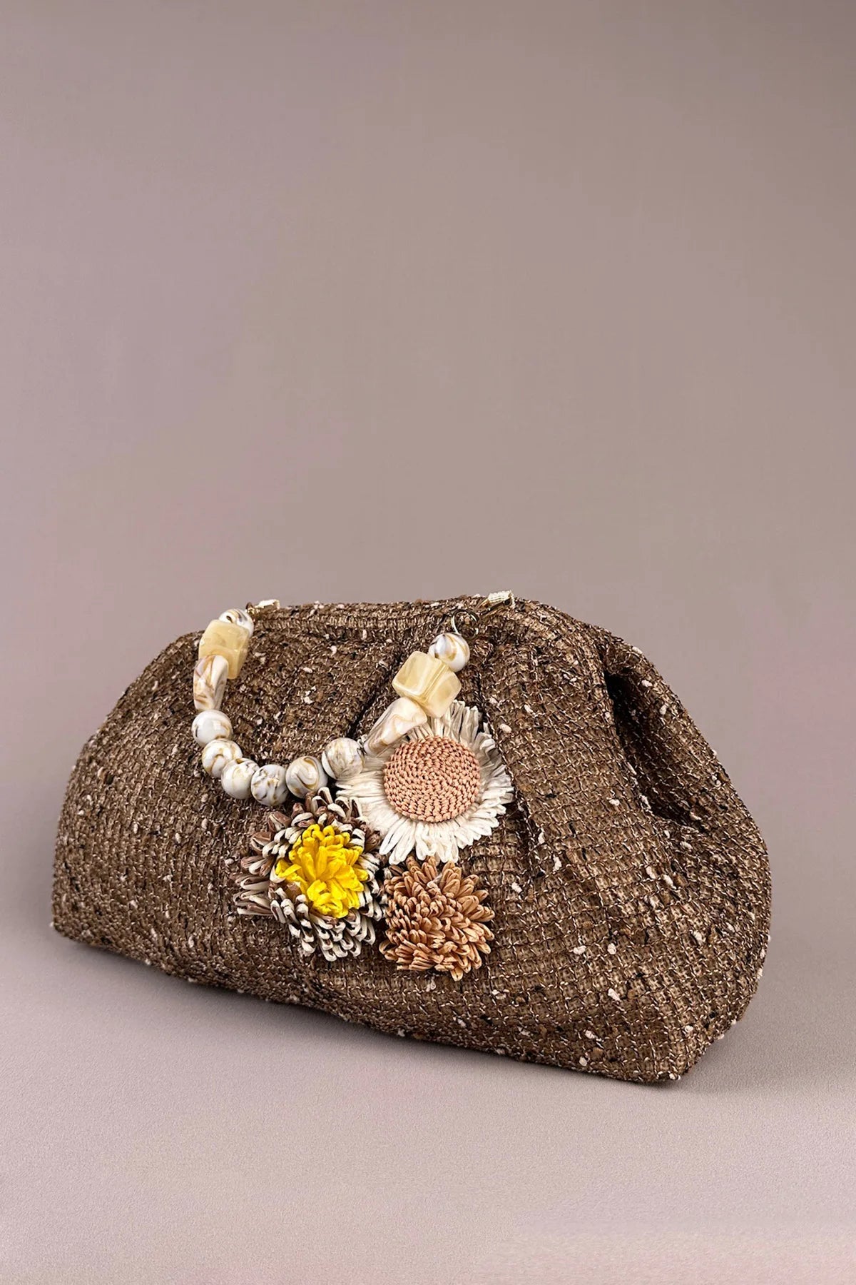 Çiçekli Portföy Çanta