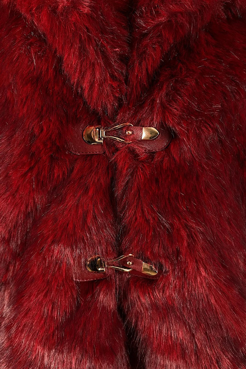 Geniş Yakalı Kısa Kürk Kaban