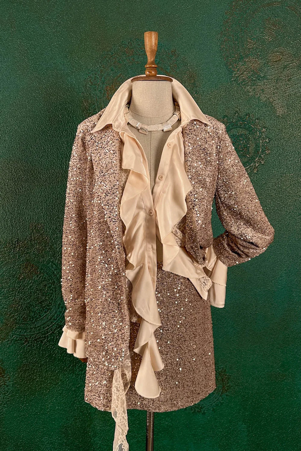 Pul İşlemeli Etek Takım