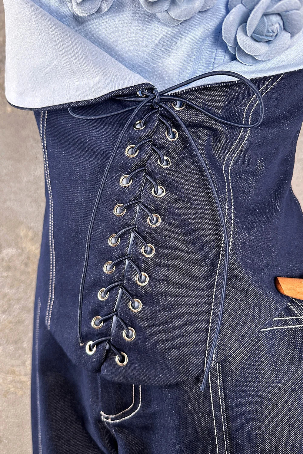 Denim Büstiyer Takım