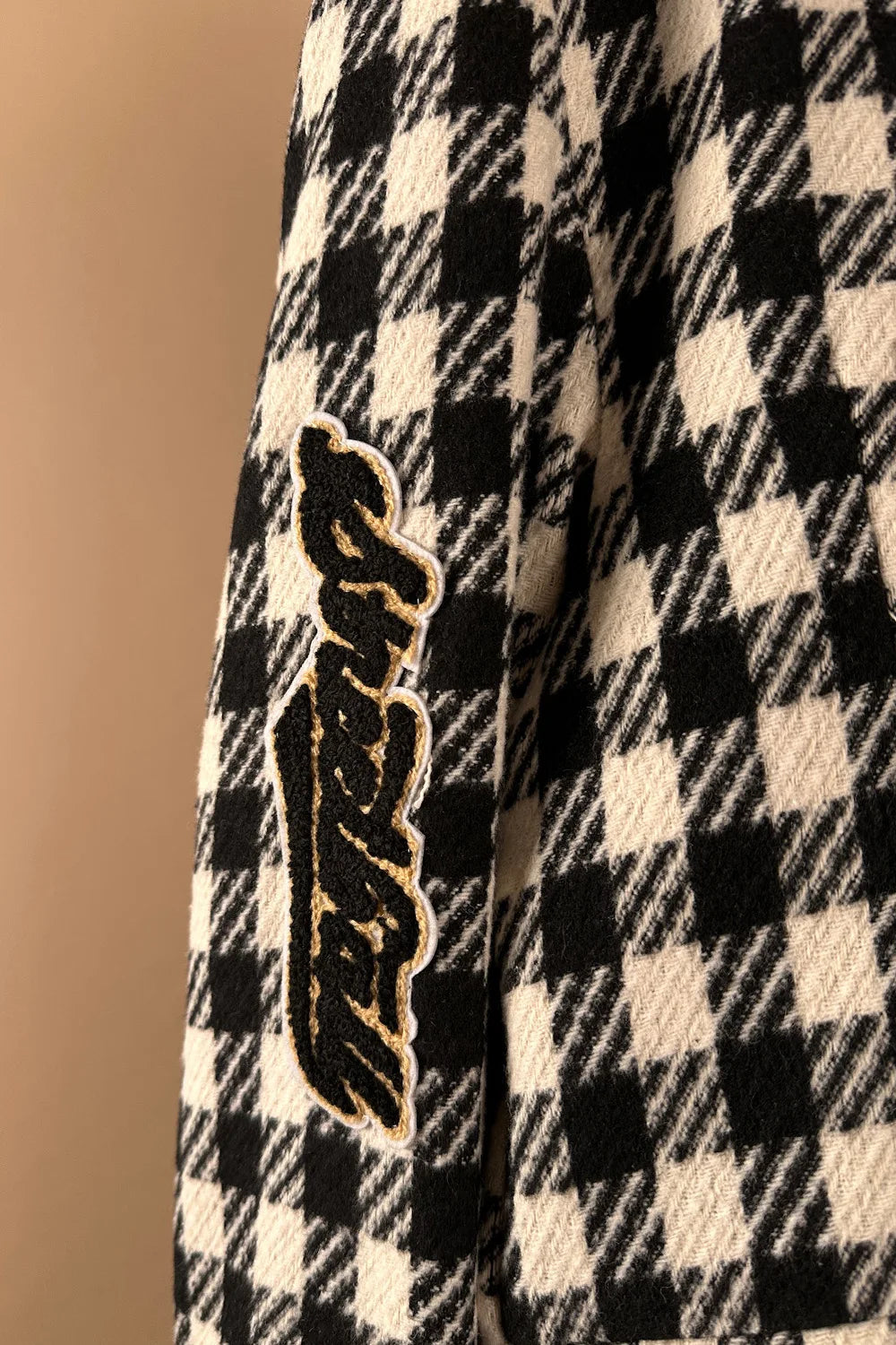 Aplikeli Oversize Blazer Ceket