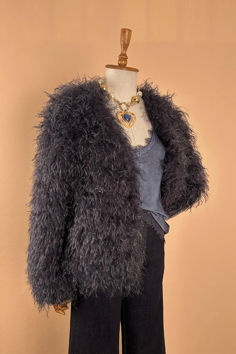 Uzun Tüylü Kürk Ceket