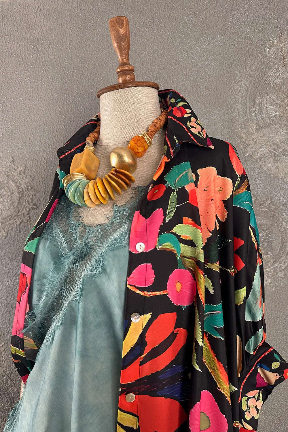 Desenli Oversize Pantolon Takım