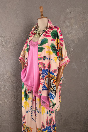 Desenli Oversize Pantolon Takım