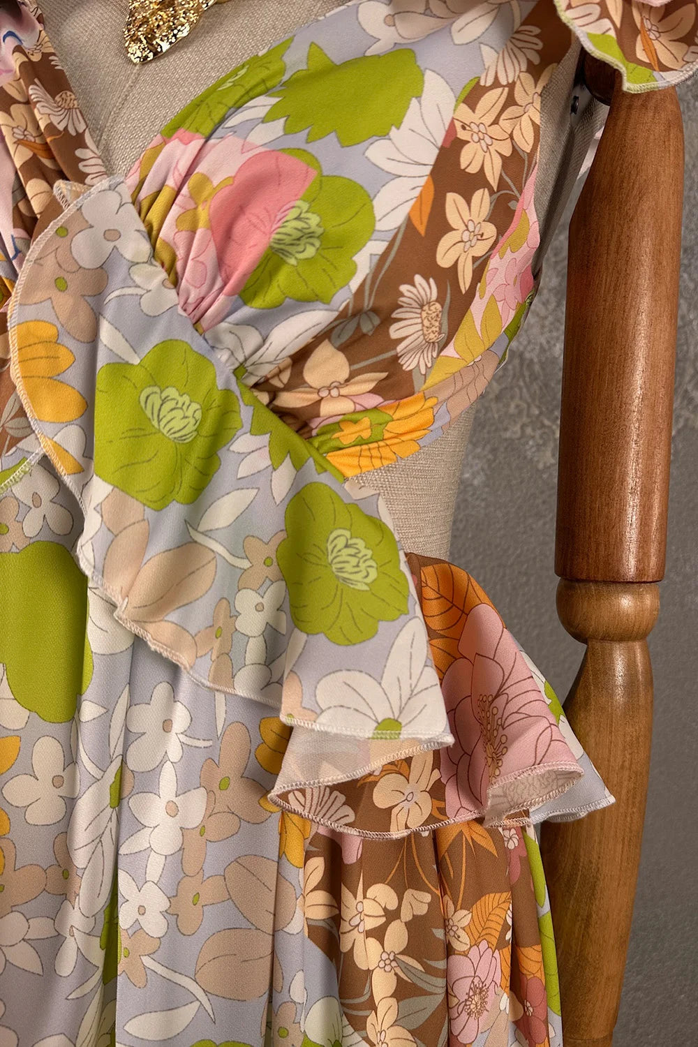 Floral Desenli Romantik Elbise