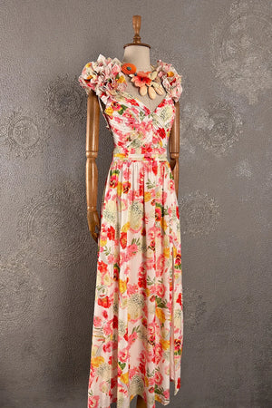 Floral Desenli Elbise