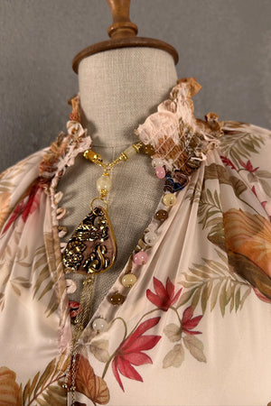 Floral Desenli Maxi Elbise