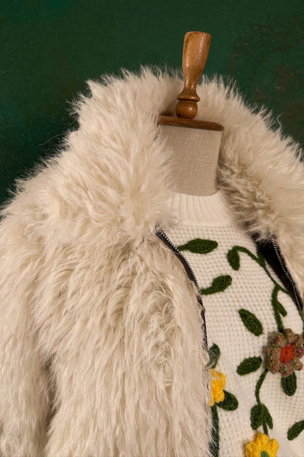 Çift Taraflı Kürklü Deri Ceket