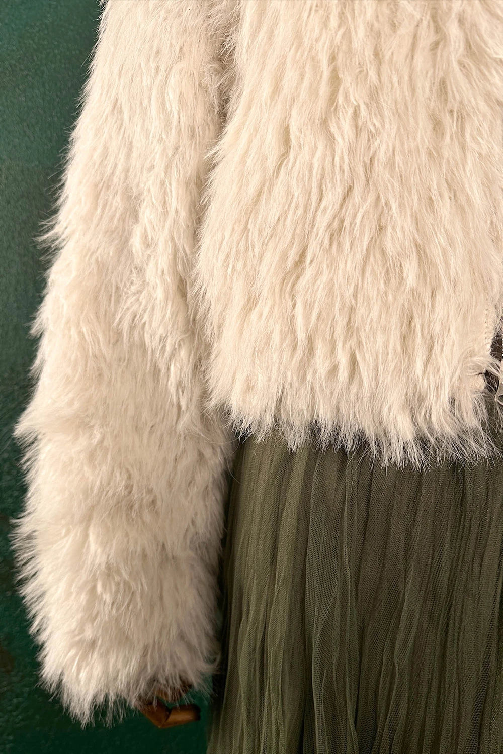 Çift Taraflı Kürklü Deri Ceket